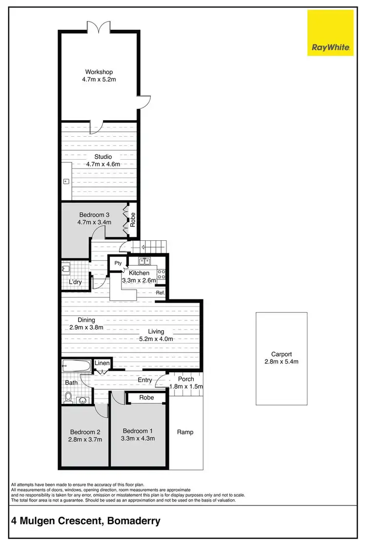 Floorplan of Homely house listing, 4 Mulgen Crescent, Bomaderry NSW 2541