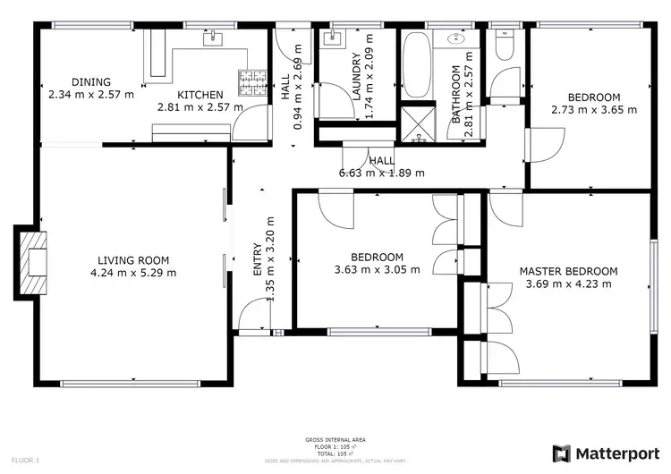 Floorplan of Homely house listing, 126 Chapman Street, Swan Hill VIC 3585