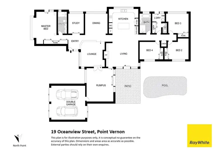 Floorplan of Homely house listing, 19 Oceanview Street, Point Vernon QLD 4655