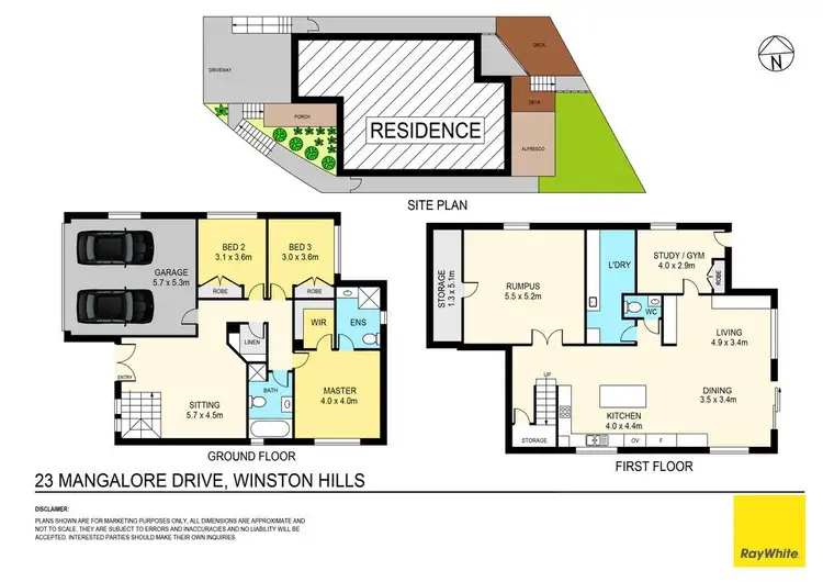 Floorplan of Homely house listing, 23 Mangalore Drive, Winston Hills NSW 2153
