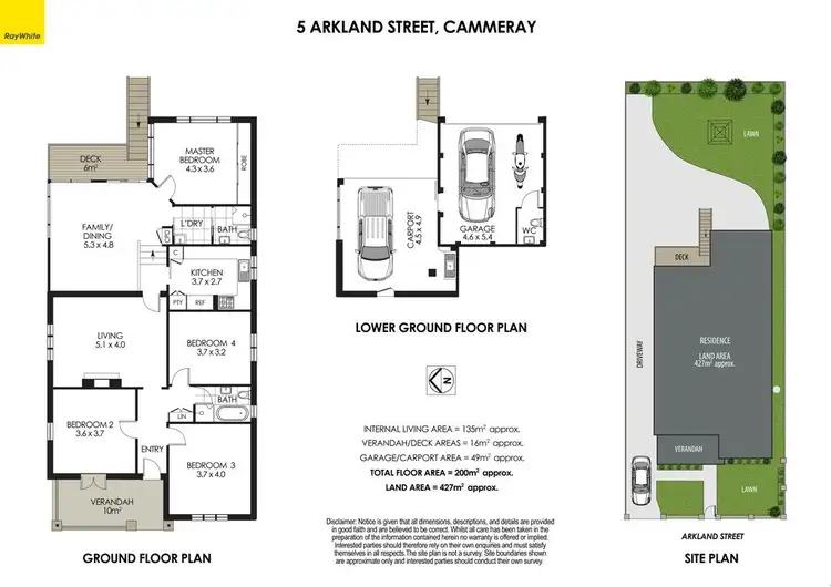 Floorplan of Homely house listing, 5 Arkland Street, Cammeray NSW 2062