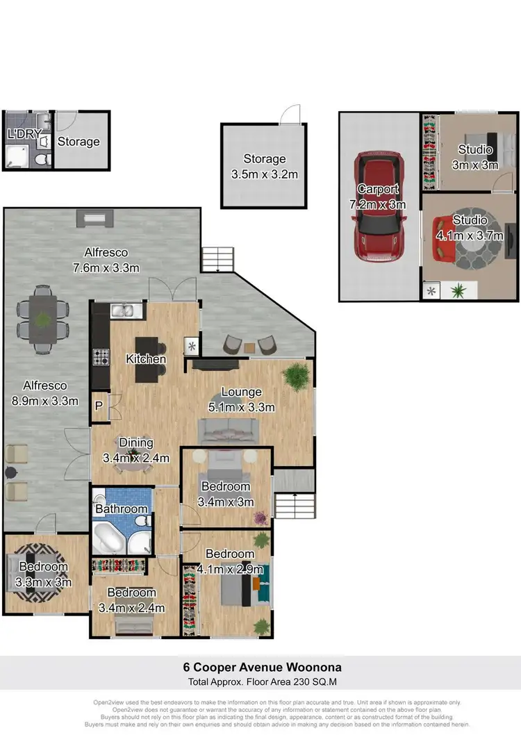Floorplan of Homely house listing, 6 Cooper Avenue, Woonona NSW 2517