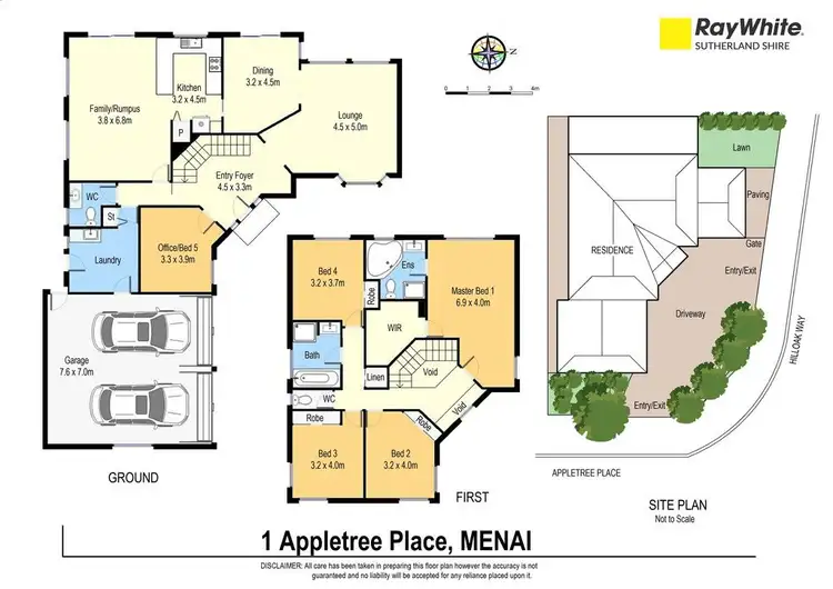 Floorplan of Homely house listing, 1 Appletree Place, Menai NSW 2234