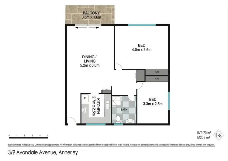 Floorplan of Homely unit listing, 3/9 Avondale Avenue, Annerley QLD 4103
