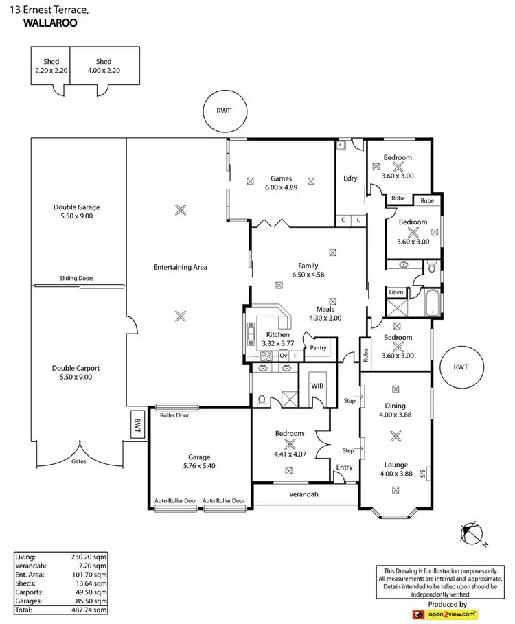Floorplan of Homely house listing, 13 Ernest Terrace, Wallaroo SA 5556