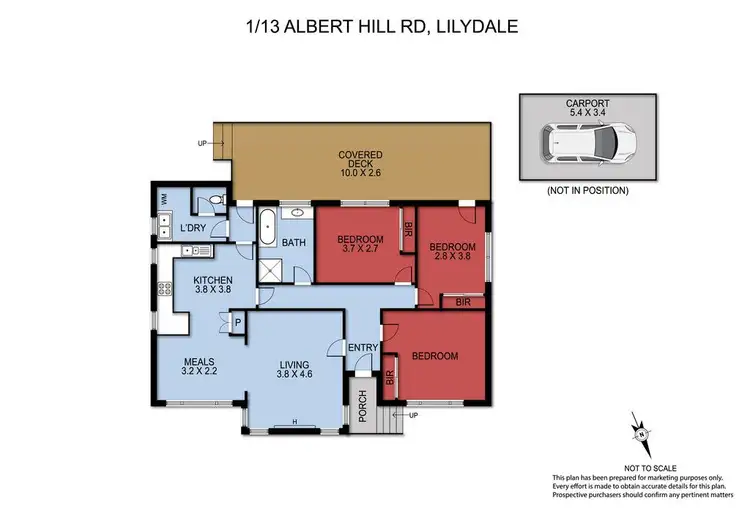 Floorplan of Homely house listing, 1/13 Albert Hill Road, Lilydale VIC 3140