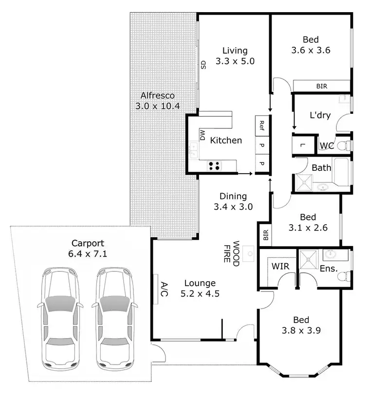 Floorplan of Homely house listing, 22 Jania Street, Lara VIC 3212
