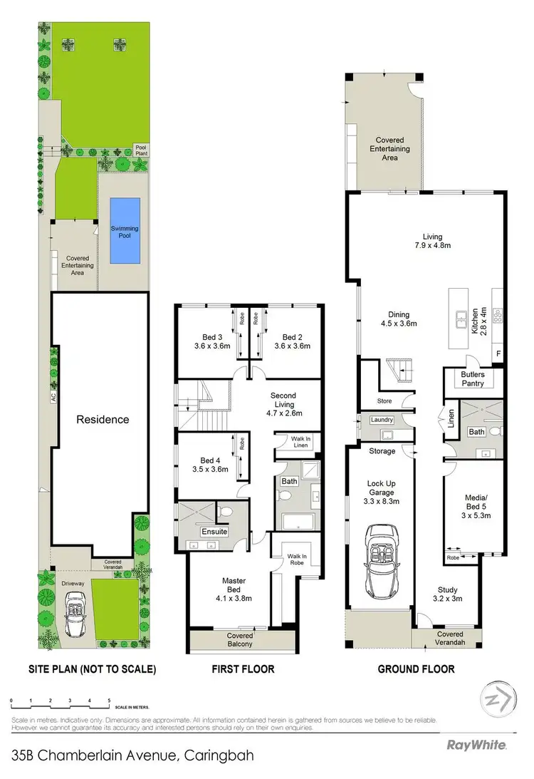 Floorplan of Homely semi-detached listing, 35b Chamberlain Avenue, Caringbah NSW 2229