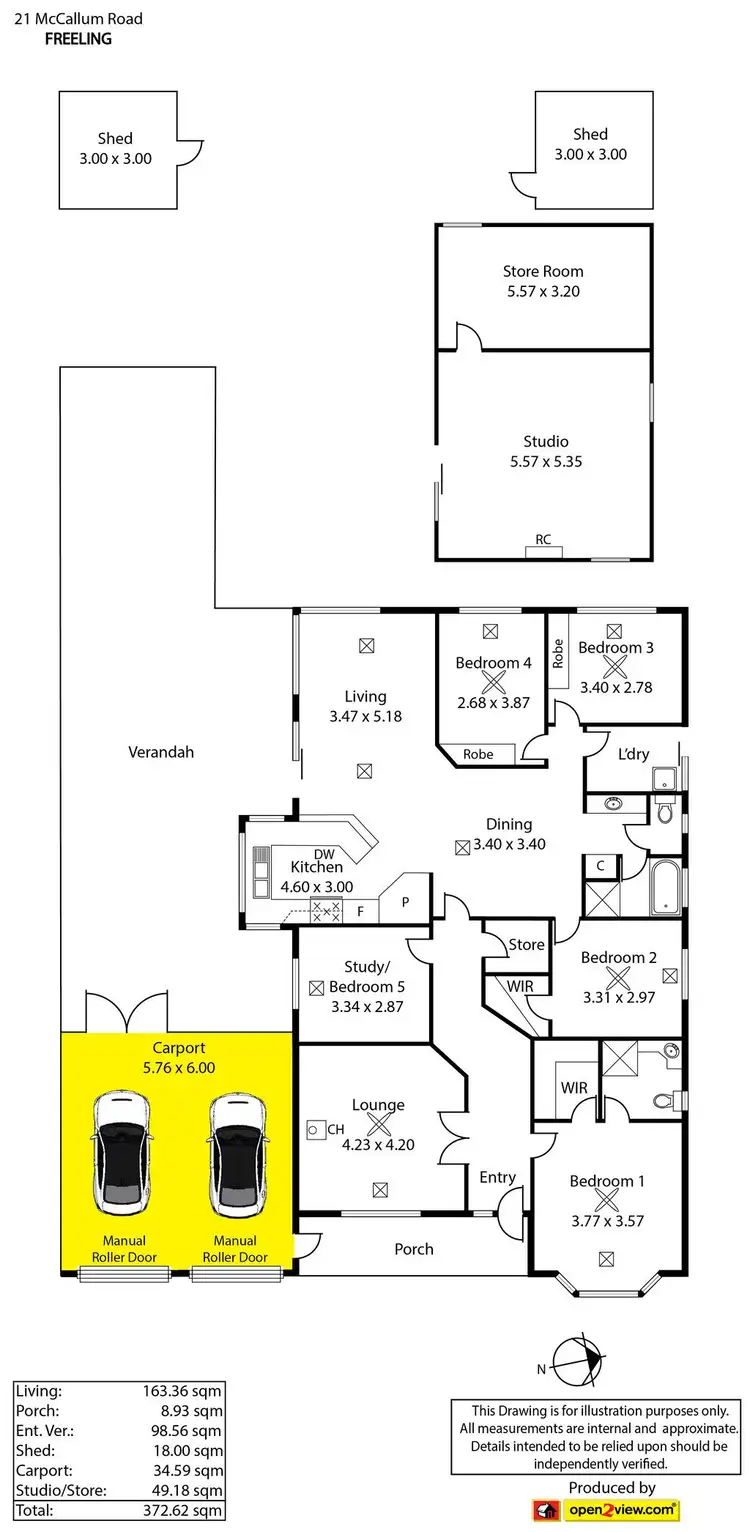 Floorplan of Homely house listing, 21 McCallum Road, Freeling SA 5372