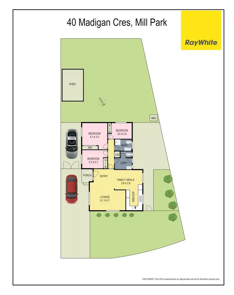 Floorplan of Homely house listing, 40 Madigan Crescent, Mill Park VIC 3082