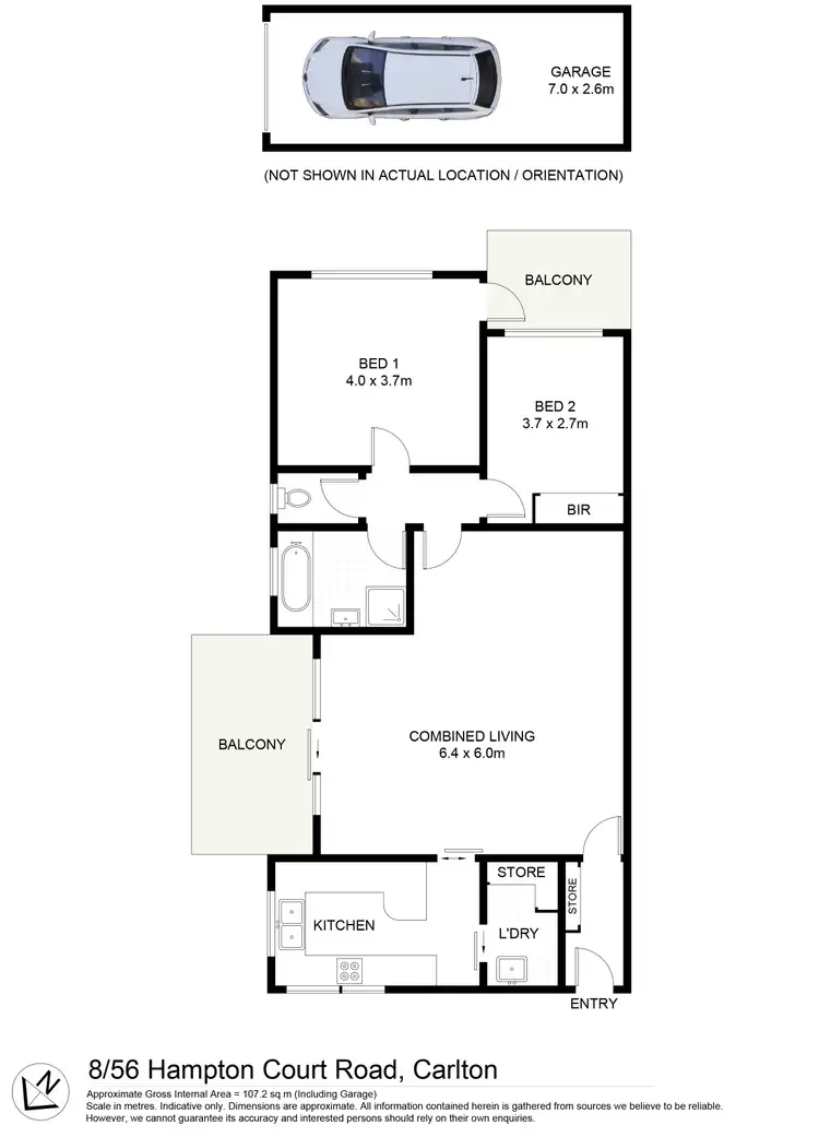 Floorplan of Homely unit listing, 8/56 Hampton Court Road, Carlton NSW 2218
