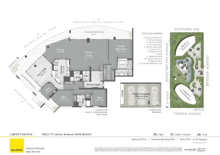 Floorplan of Homely apartment listing, 1181/1-17 Lennie Avenue, Main Beach QLD 4217