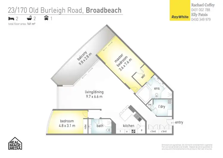 Floorplan of Homely apartment listing, 23 'Carmel By The Sea' 177 Old Burleigh Road, Broadbeach QLD 4218