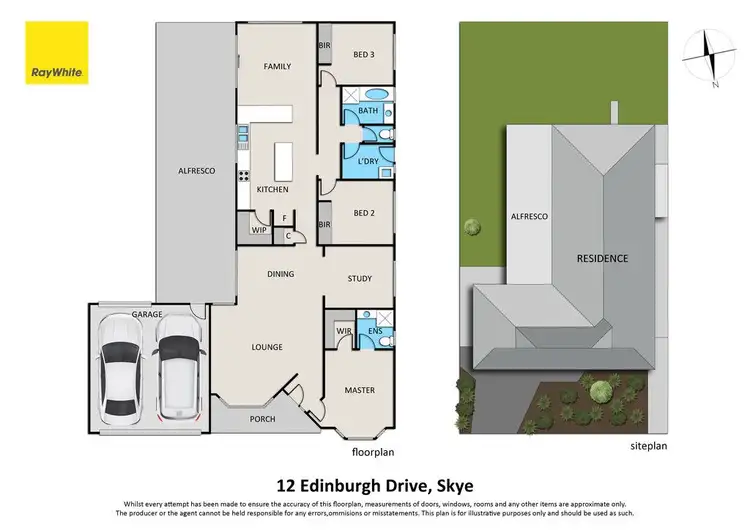 Floorplan of Homely house listing, 12 Edinburgh Drive, Skye VIC 3977