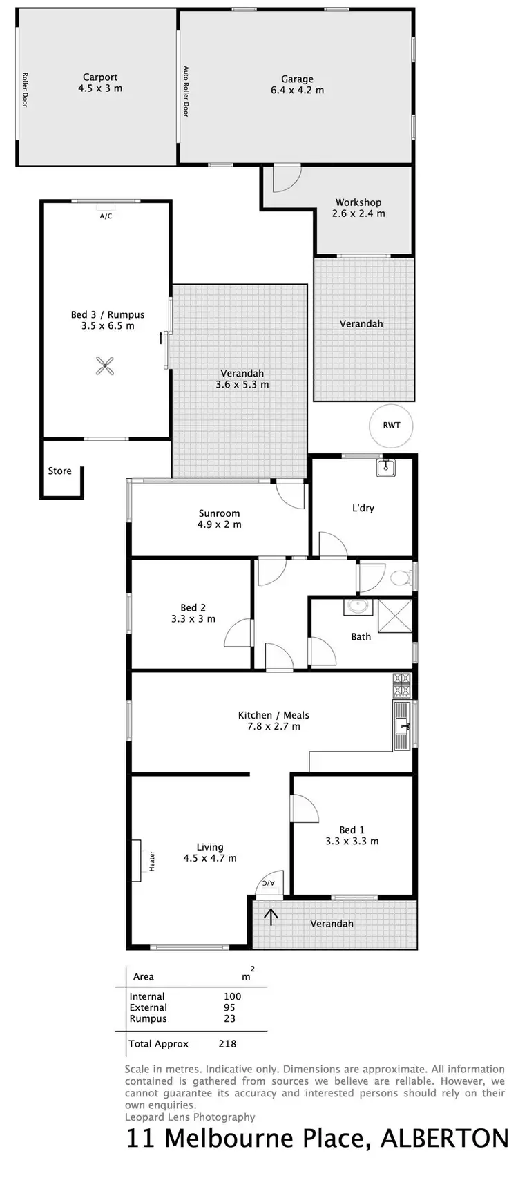 Floorplan of Homely house listing, 11 Melbourne Place, Alberton SA 5014