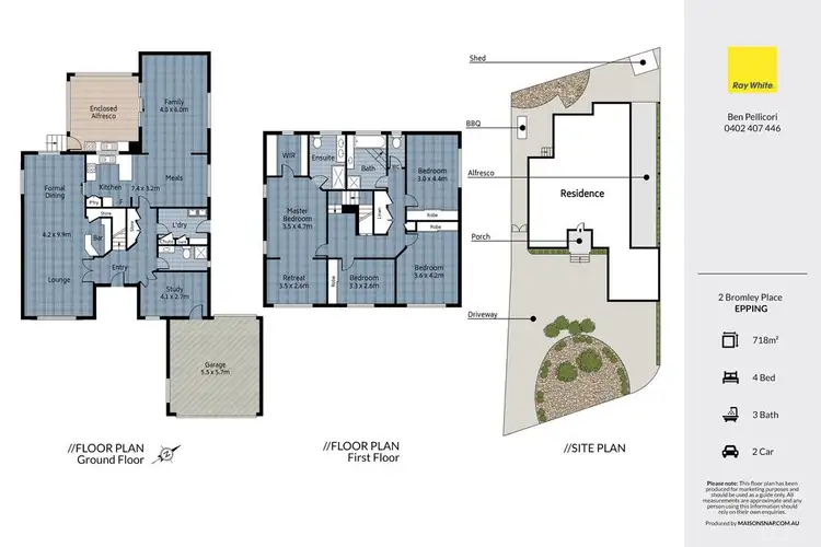 Floorplan of Homely house listing, 2 Bromley Place, Epping VIC 3076