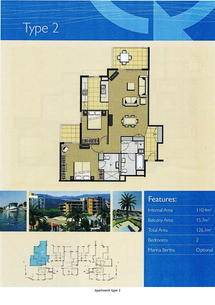 Floorplan of Homely unit listing, 632/64 Sickle Avenue, Hope Island QLD 4212