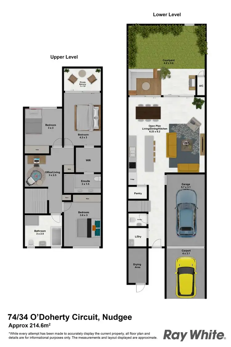 Floorplan of Homely townhouse listing, 74/34 O'Doherty Circuit, Nudgee QLD 4014