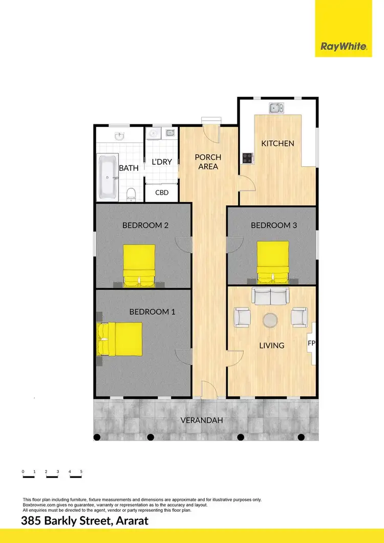 Floorplan of Homely house listing, 385 Barkly Street, Ararat VIC 3377