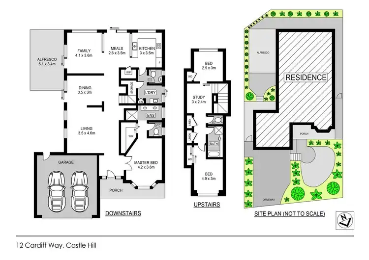 Floorplan of Homely house listing, 12 Cardiff Way, Castle Hill NSW 2154