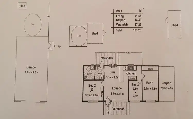 Floorplan of Homely house listing, 3 Hill Street, Hamley Bridge SA 5401
