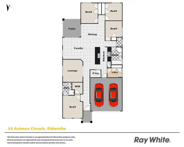 Floorplan of Homely house listing, 32 Asimus Circuit, Elderslie NSW 2570