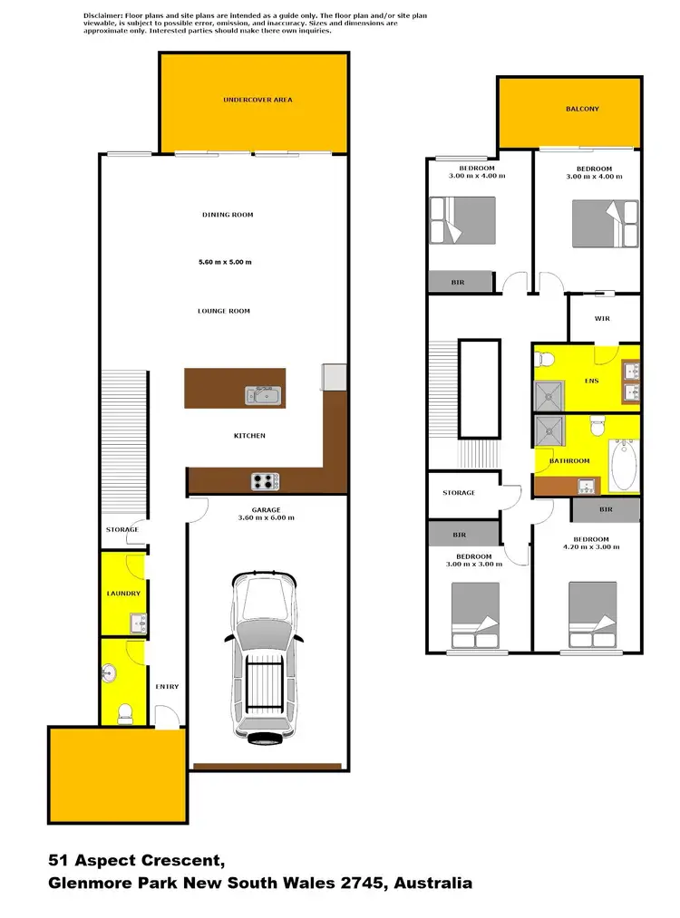 Floorplan of Homely house listing, 51 Aspect Crescent, Glenmore Park NSW 2745