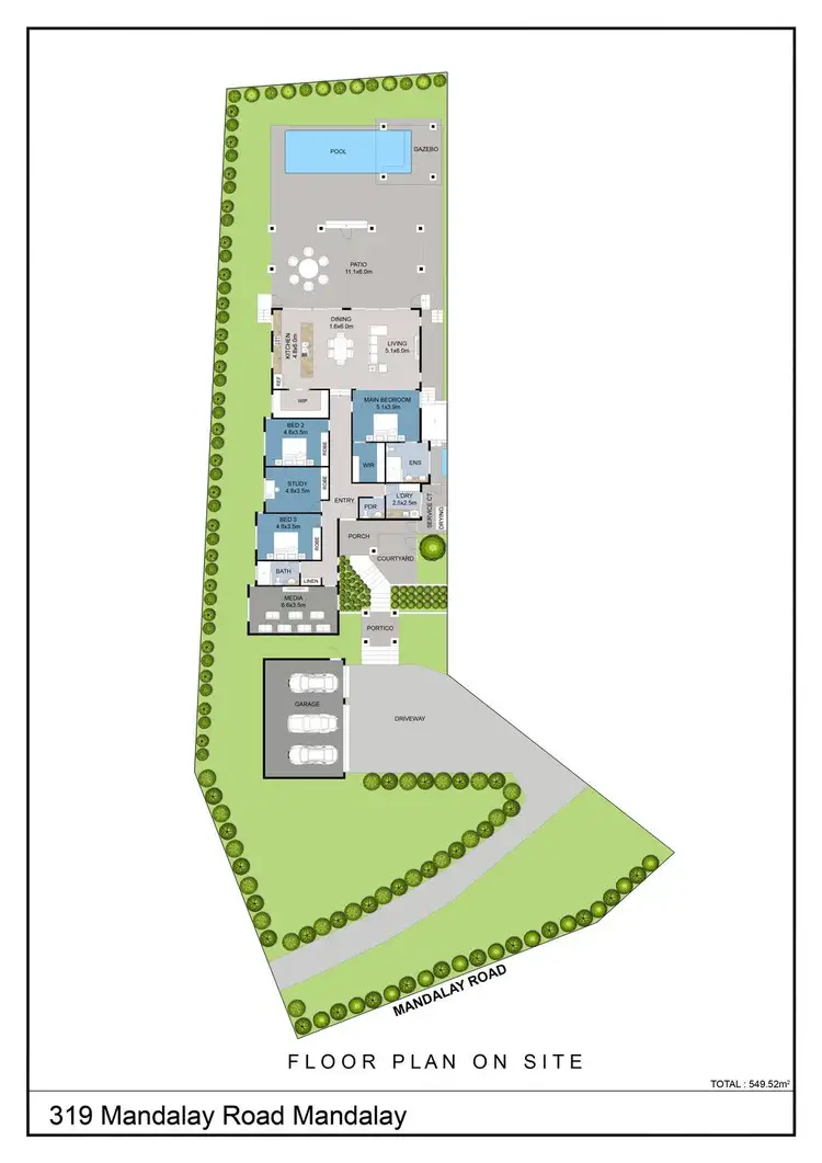 Floorplan of Homely land listing, 319 Mandalay Road, Mandalay QLD 4802