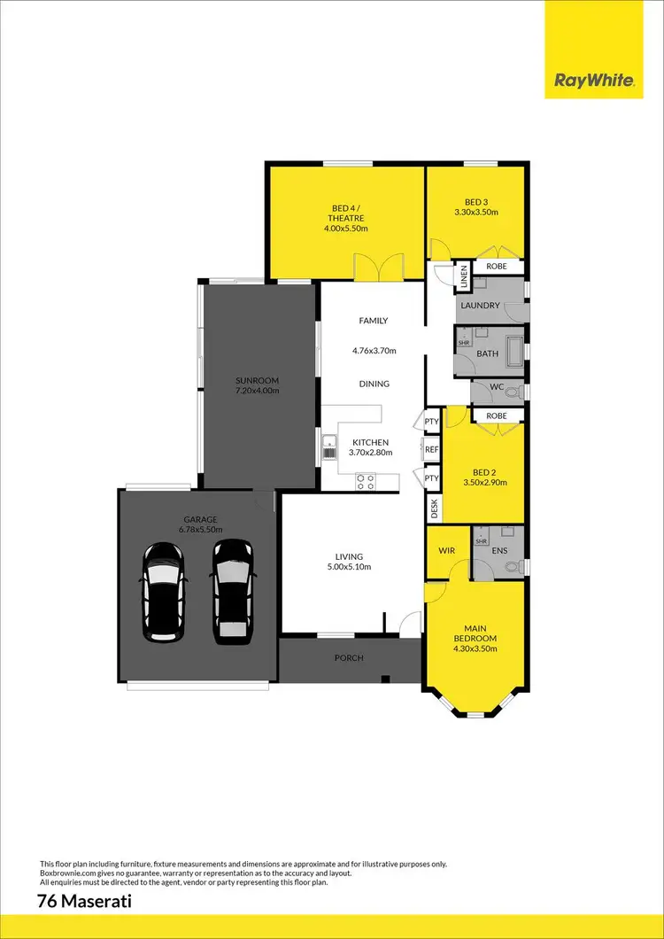 Floorplan of Homely house listing, 76 Maserati Drive, Epping VIC 3076