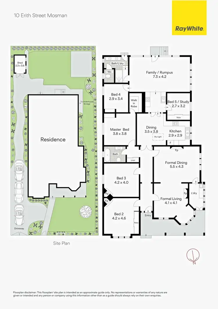Floorplan of Homely house listing, 10 Erith Street, Mosman NSW 2088