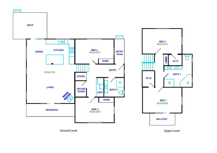 Floorplan of Homely house listing, 1/4 Man Court, Sawmill Settlement VIC 3723