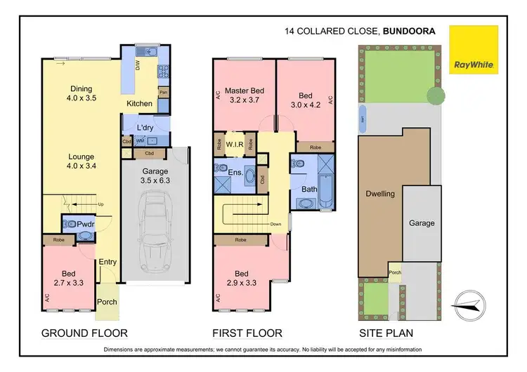 Floorplan of Homely house listing, 14 Collared Close, Bundoora VIC 3083