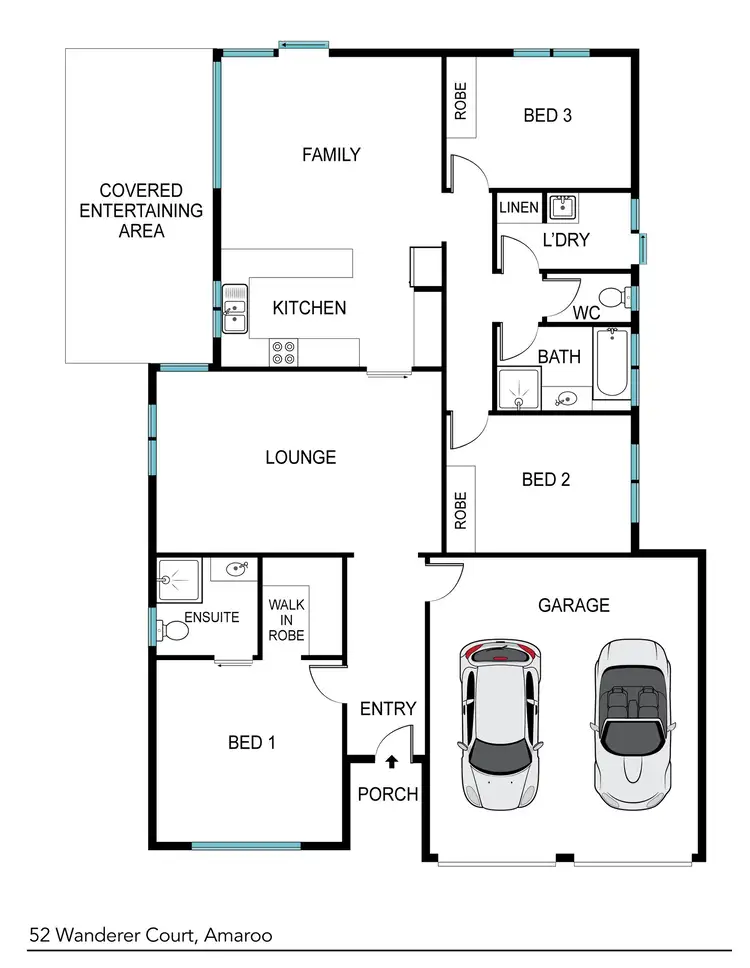 Floorplan of Homely house listing, 52 Wanderer Court, Amaroo ACT 2914