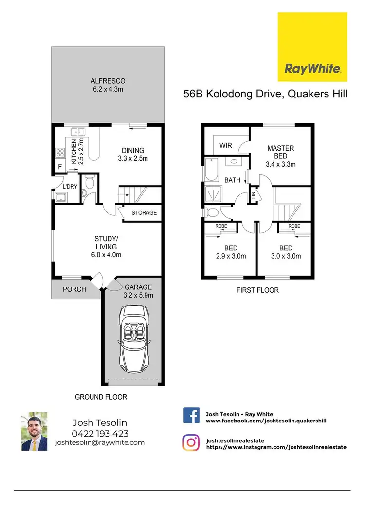 Floorplan of Homely house listing, 56B Kolodong Drive, Quakers Hill NSW 2763