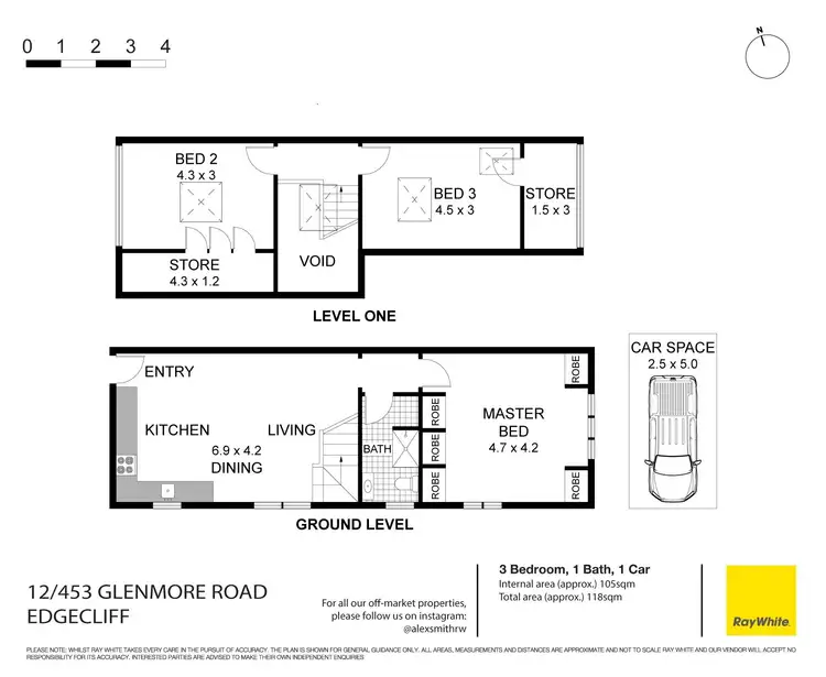 Floorplan of Homely apartment listing, 12/453 Glenmore Road, Edgecliff NSW 2027