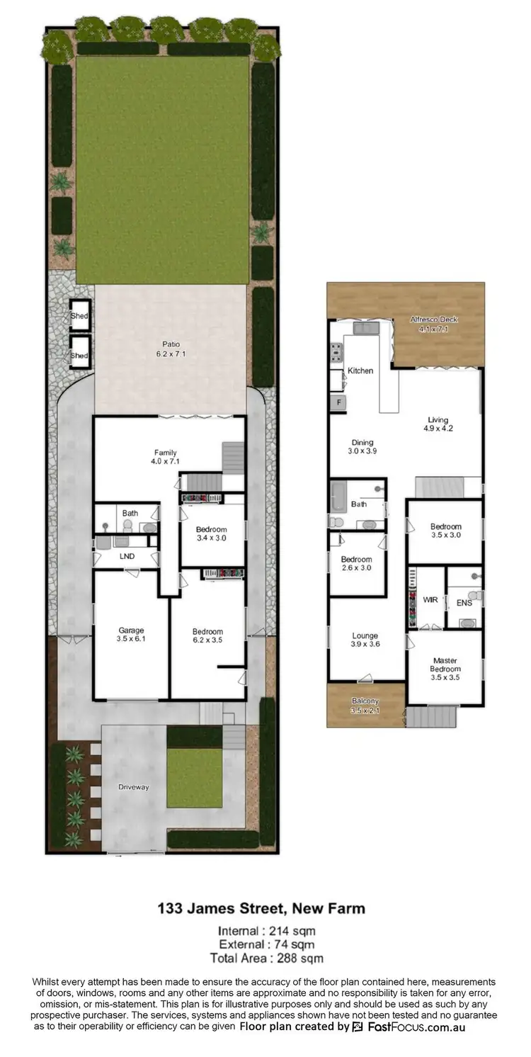 Floorplan of Homely house listing, 133 James Street, New Farm QLD 4005
