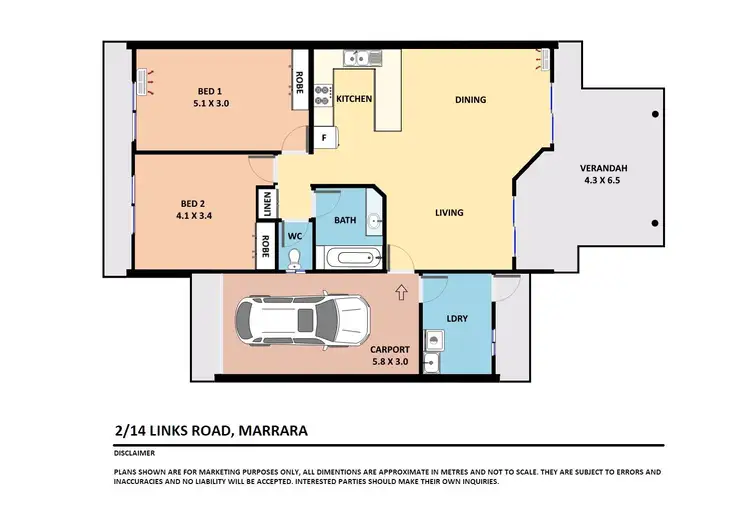 Floorplan of Homely unit listing, 2/14 Links Road, Marrara NT 812