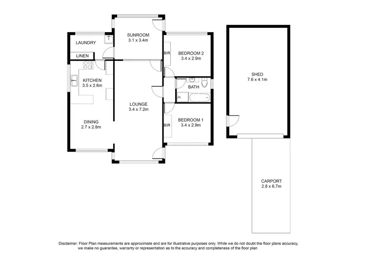 Floorplan of Homely house listing, 2A Heath Street, Mount Gambier SA 5290