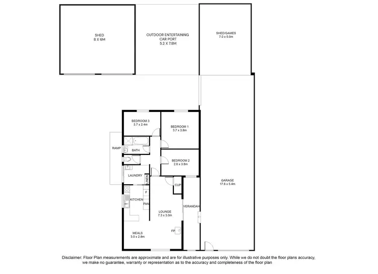 Floorplan of Homely house listing, 13 Illawong Drive, Mount Gambier SA 5290