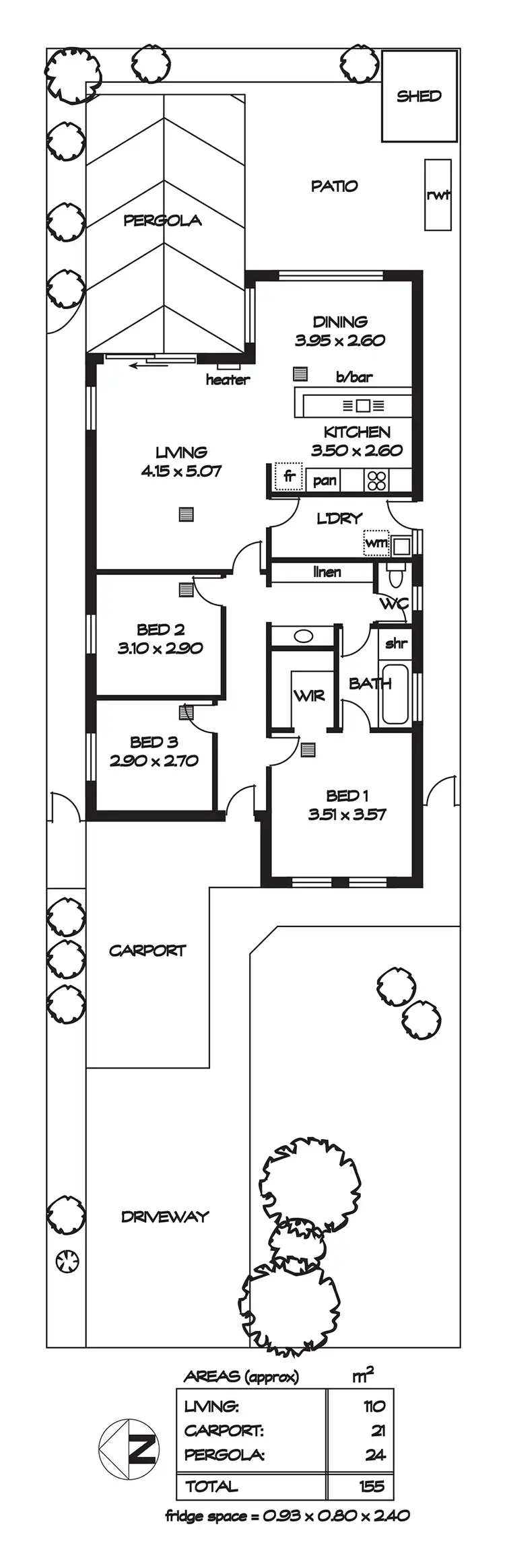 Floorplan of Homely house listing, 9 Crown Crescent, Paralowie SA 5108
