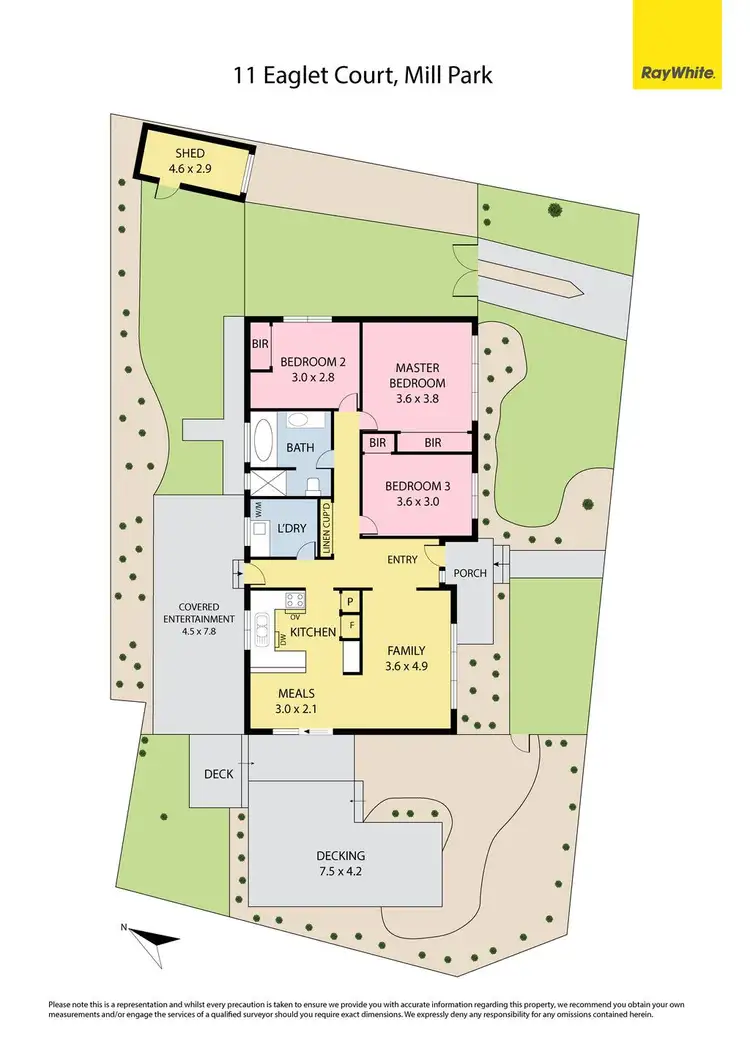 Floorplan of Homely house listing, 11 Eaglet Court, Mill Park VIC 3082