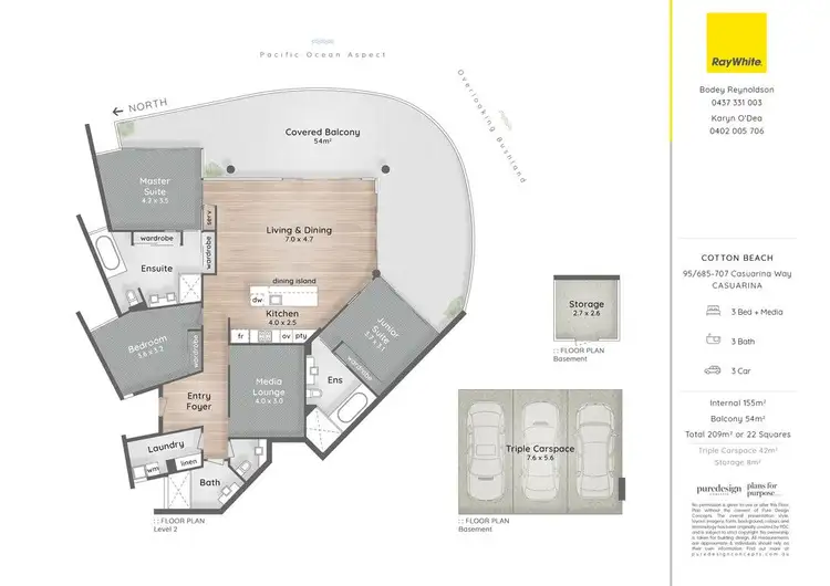Floorplan of Homely apartment listing, 95/685-707 Casuarina Way, Casuarina NSW 2487