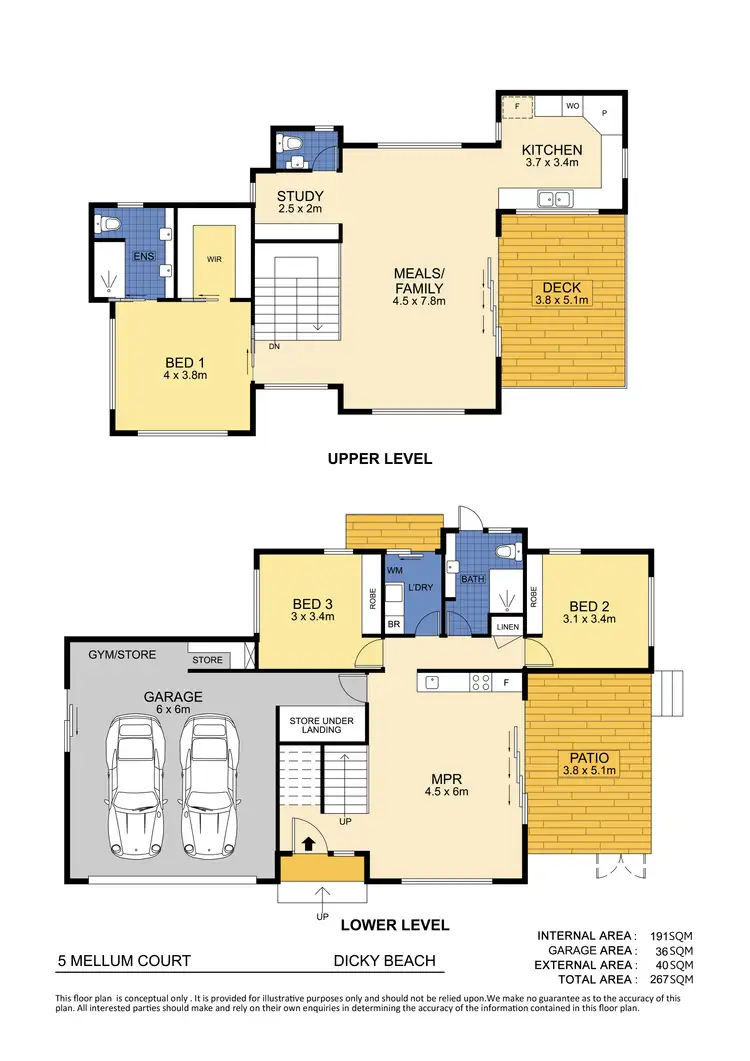 Floorplan of Homely house listing, 5 Mellum Court, Dicky Beach QLD 4551