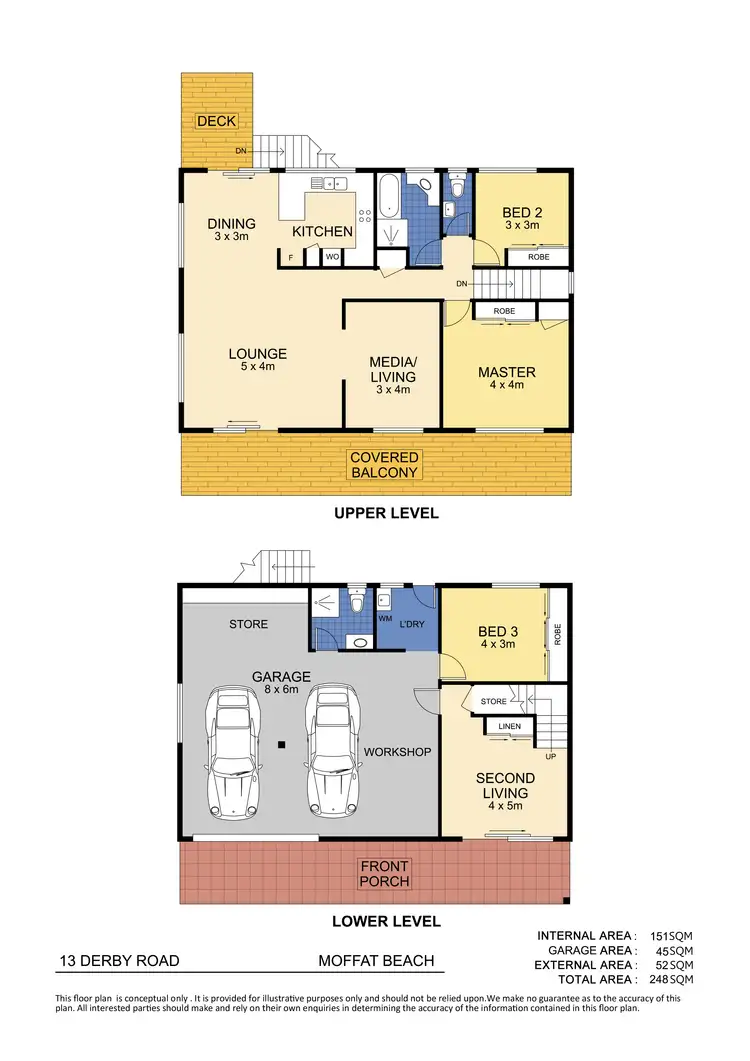 Floorplan of Homely house listing, 13 Derby Road, Moffat Beach QLD 4551