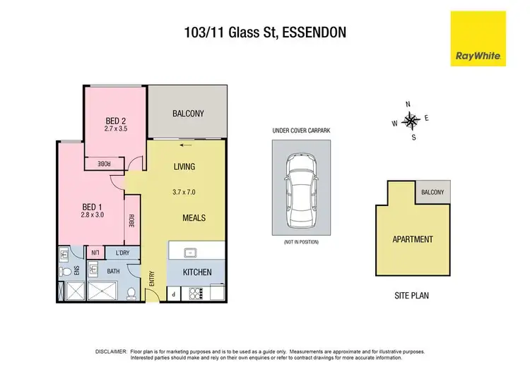 Floorplan of Homely unit listing, 103/11 Glass Street, Essendon VIC 3040