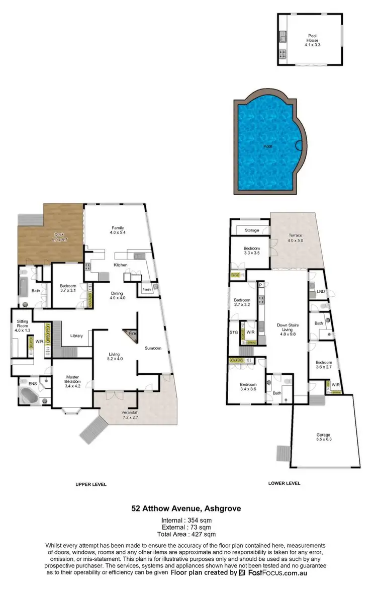 Floorplan of Homely house listing, 52 Atthow Avenue, Ashgrove QLD 4060