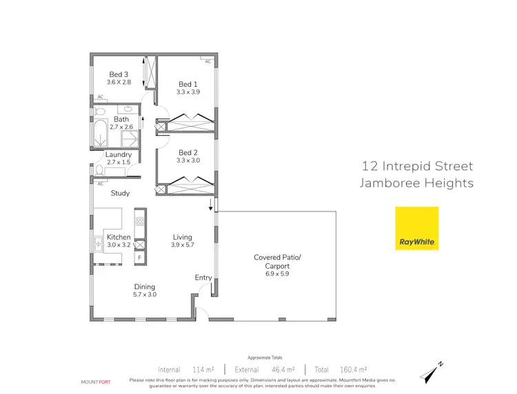 Floorplan of Homely house listing, 12 Intrepid Street, Jamboree Heights QLD 4074
