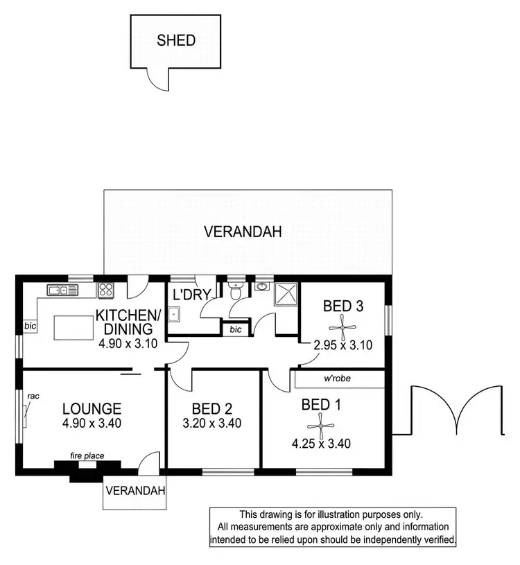 Floorplan of Homely house listing, 4 Railway Terrace, Hove SA 5048