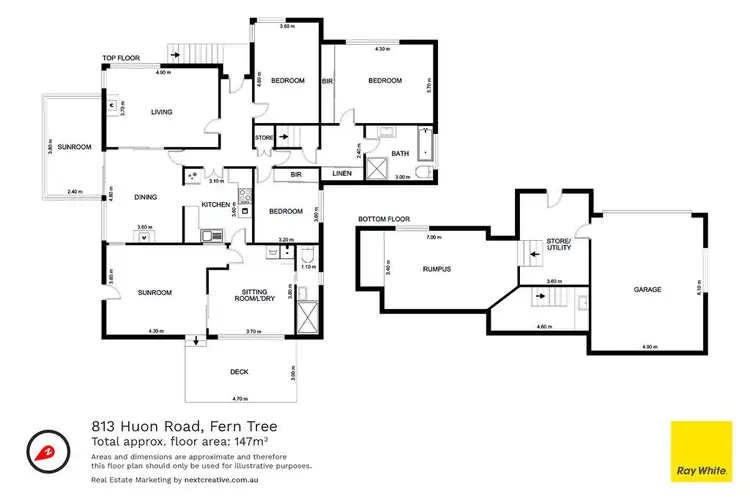 Floorplan of Homely house listing, 813 Huon Road, Fern Tree TAS 7054