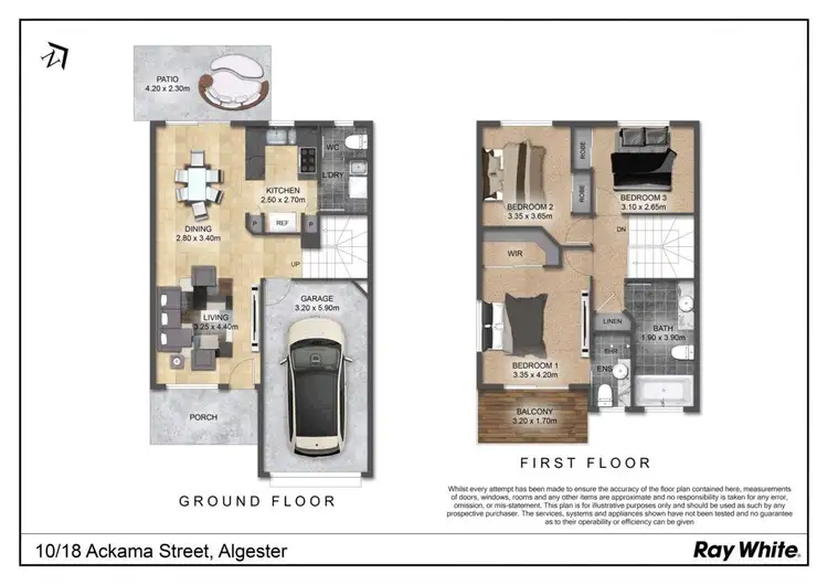 Floorplan of Homely townhouse listing, 10/18 Ackama Street, Algester QLD 4115